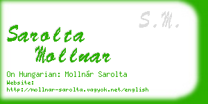 sarolta mollnar business card